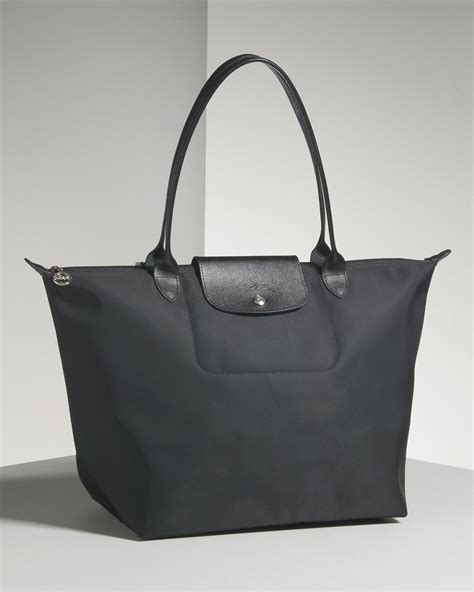 longchamp all black bag.